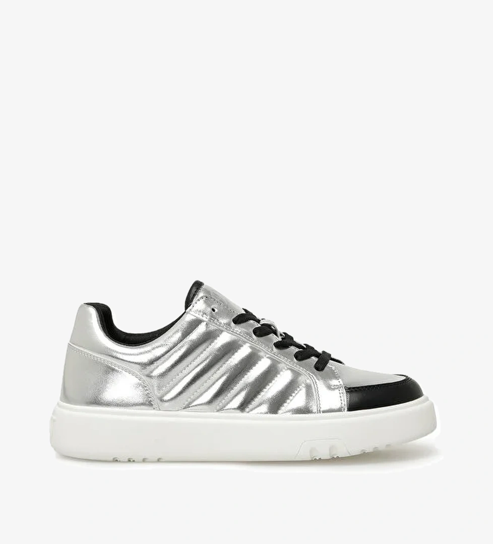 SEMMEY 3PR Gümüş Kadın Sneaker - Görsel 1