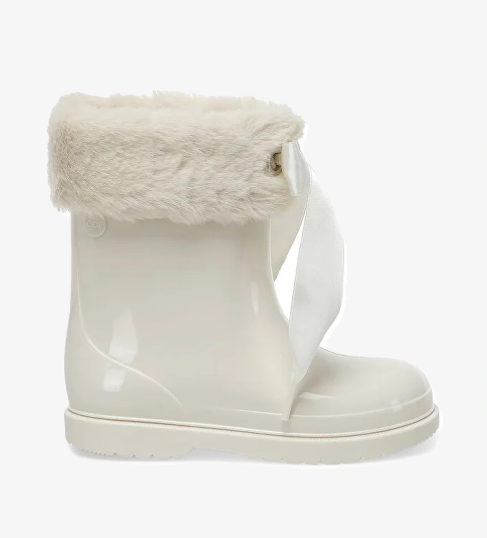 W10258 BIMBI SOFT Krem Kız Çocuk Yağmur Çizmesi - Görsel 1