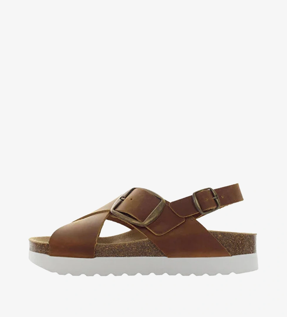 CROSSED BANDS SANDAL Taba Kadın Sandalet