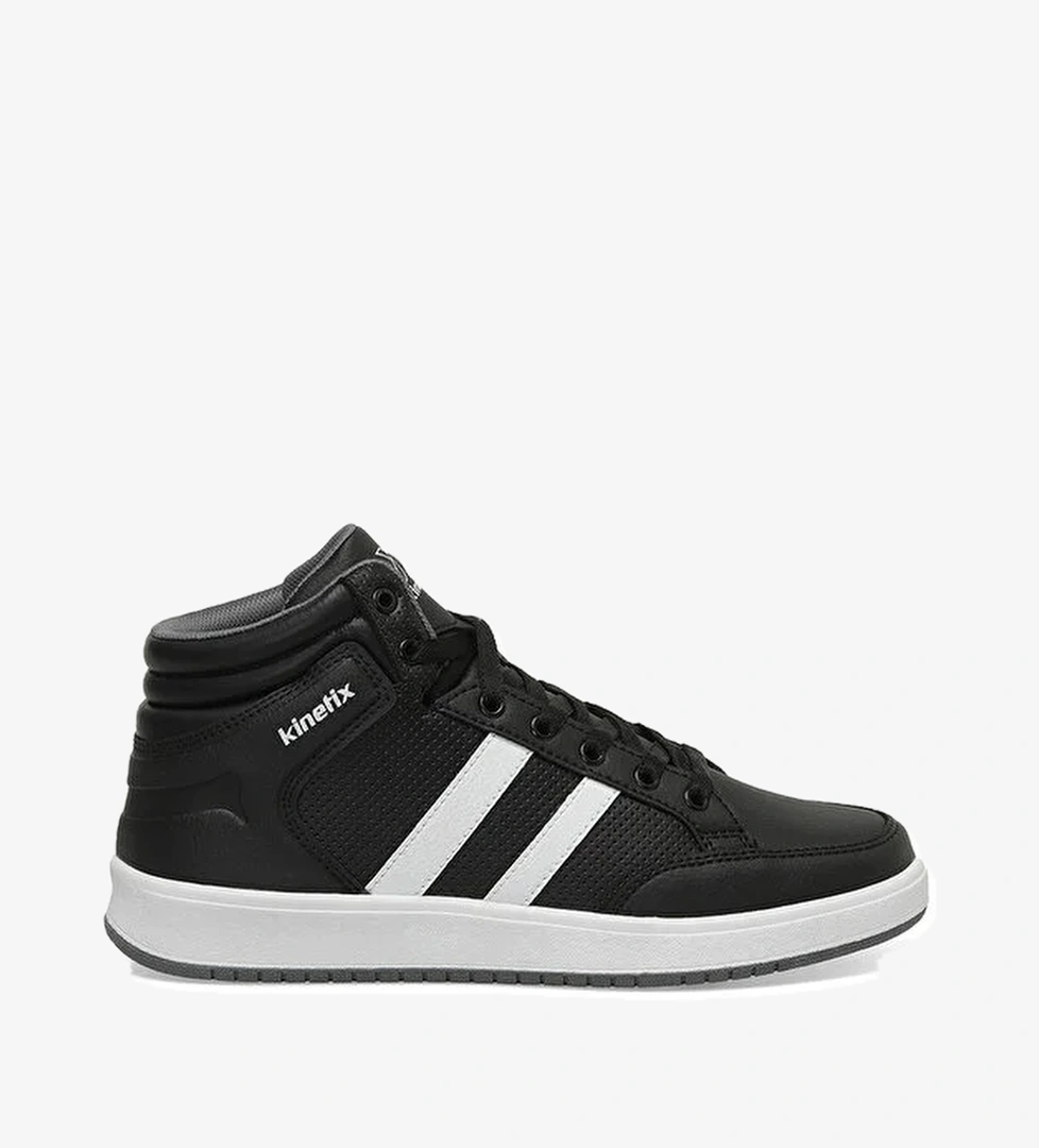 KORT PU HI 4PR Siyah Unisex High Sneaker - Görsel 1