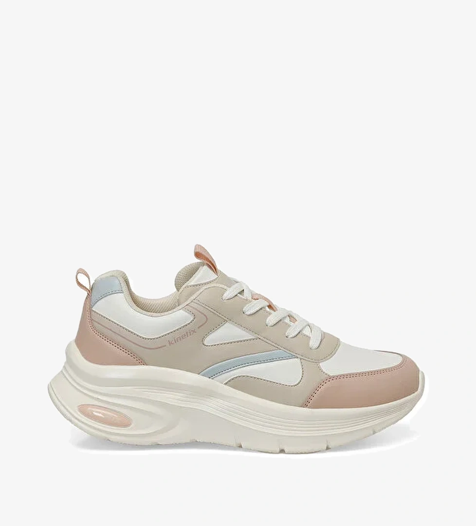 LINDSEY PU W 4PR Ekru Kadın Comfort Ayakkabı - Görsel 1