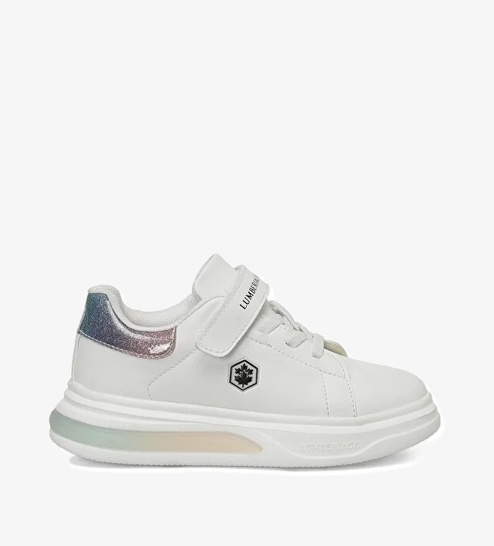 POLI 4PR Beyaz Kız Çocuk Sneaker - Görsel 1