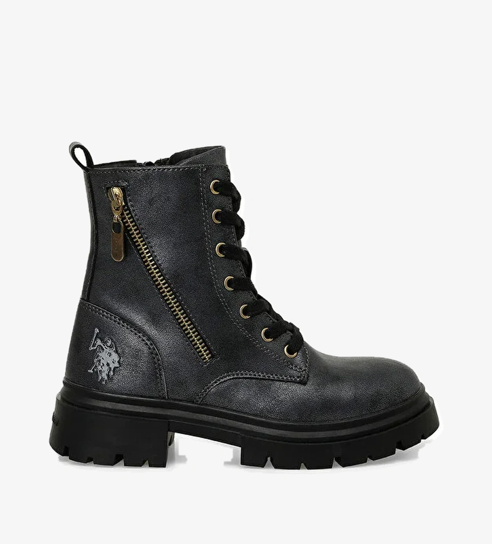 HALLY 4PR Siyah Kız Çocuk Biker Bot - Görsel 1