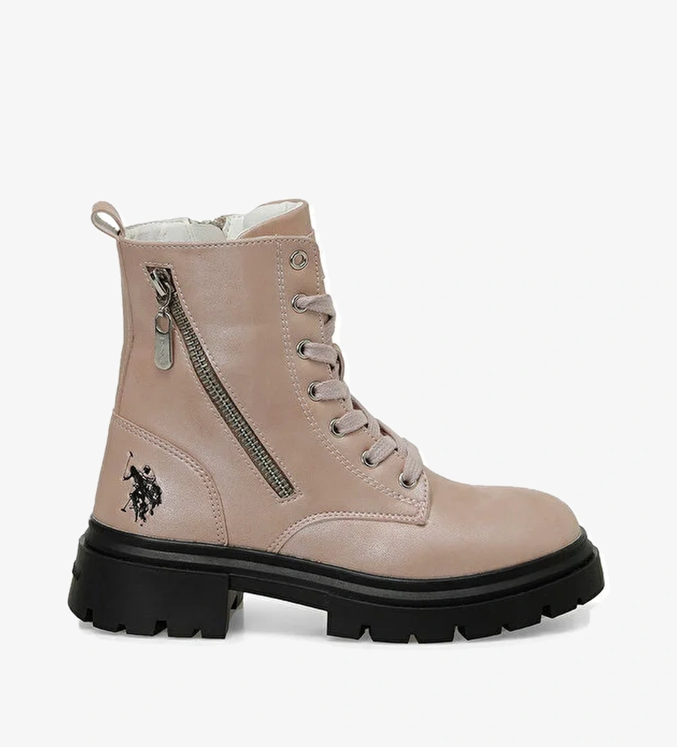 HALLY 4PR Pembe Kız Çocuk Biker Bot - Görsel 1