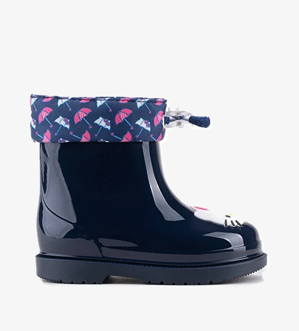 W10261 BIMBI HELLO KITTY Lacivert Kız Çocuk Yağmur Çizmesi - Görsel 1