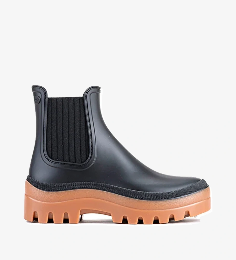 W10278 SOUL CARAMELO Siyah Kadın Yağmur Botu - Görsel 1