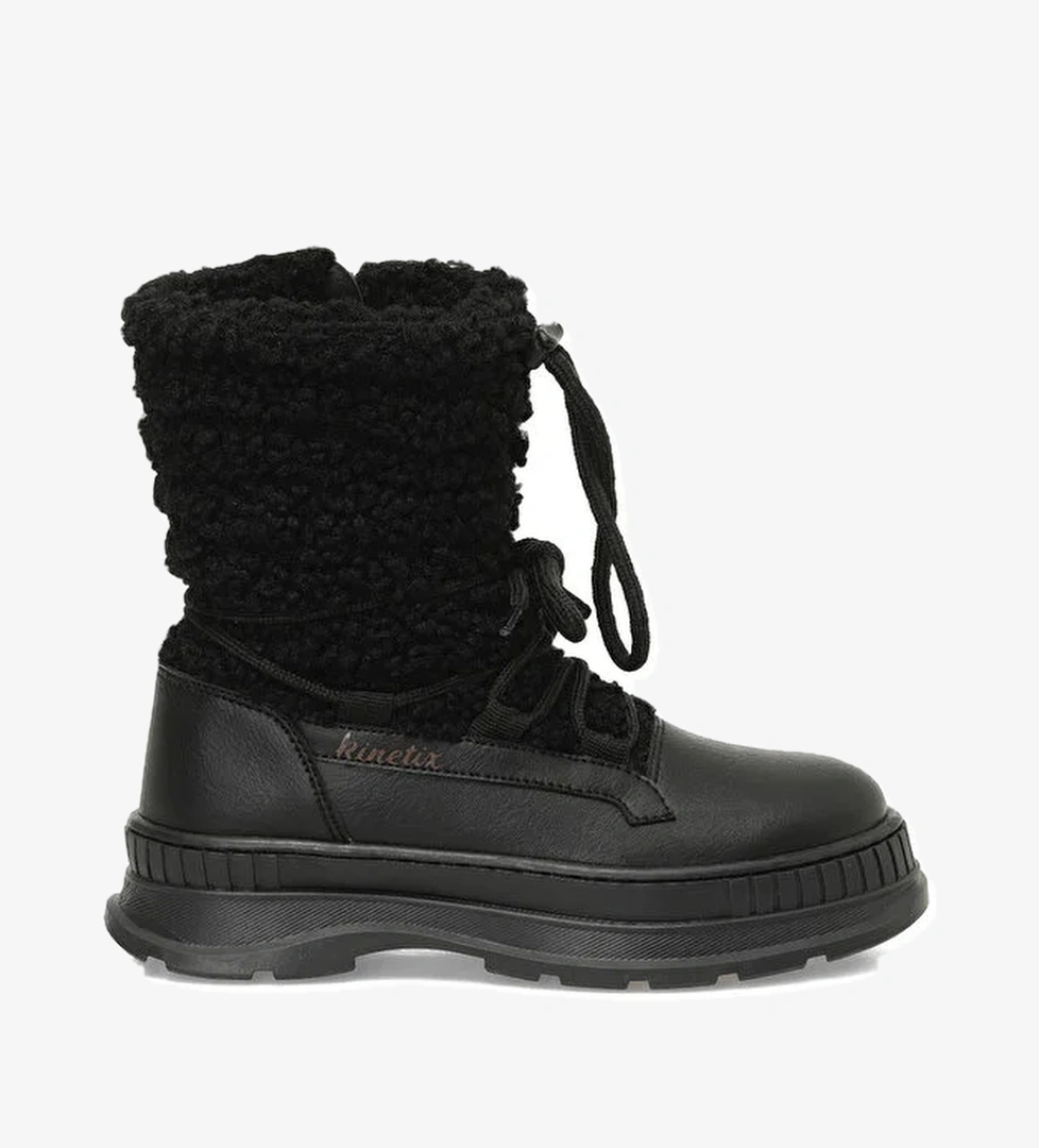 META 4PR Siyah Kız Çocuk Kar Botu - Görsel 1