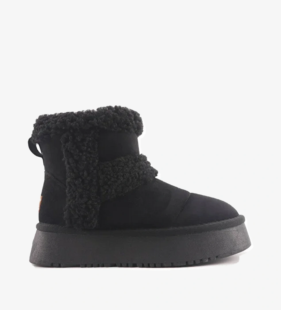 PUFIN 4PR Siyah Kadın Kar Botu - Görsel 1