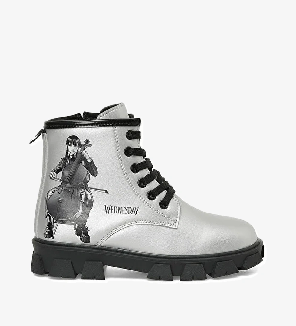 LANOM.F4PR Gümüş Kız Çocuk Worker Bot - Görsel 1