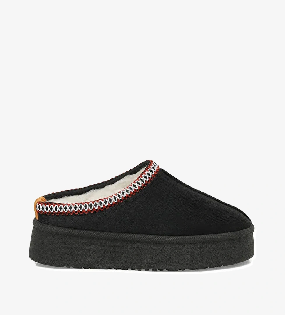 24K-1033 4PR Siyah Kadın Terlik - Görsel 1