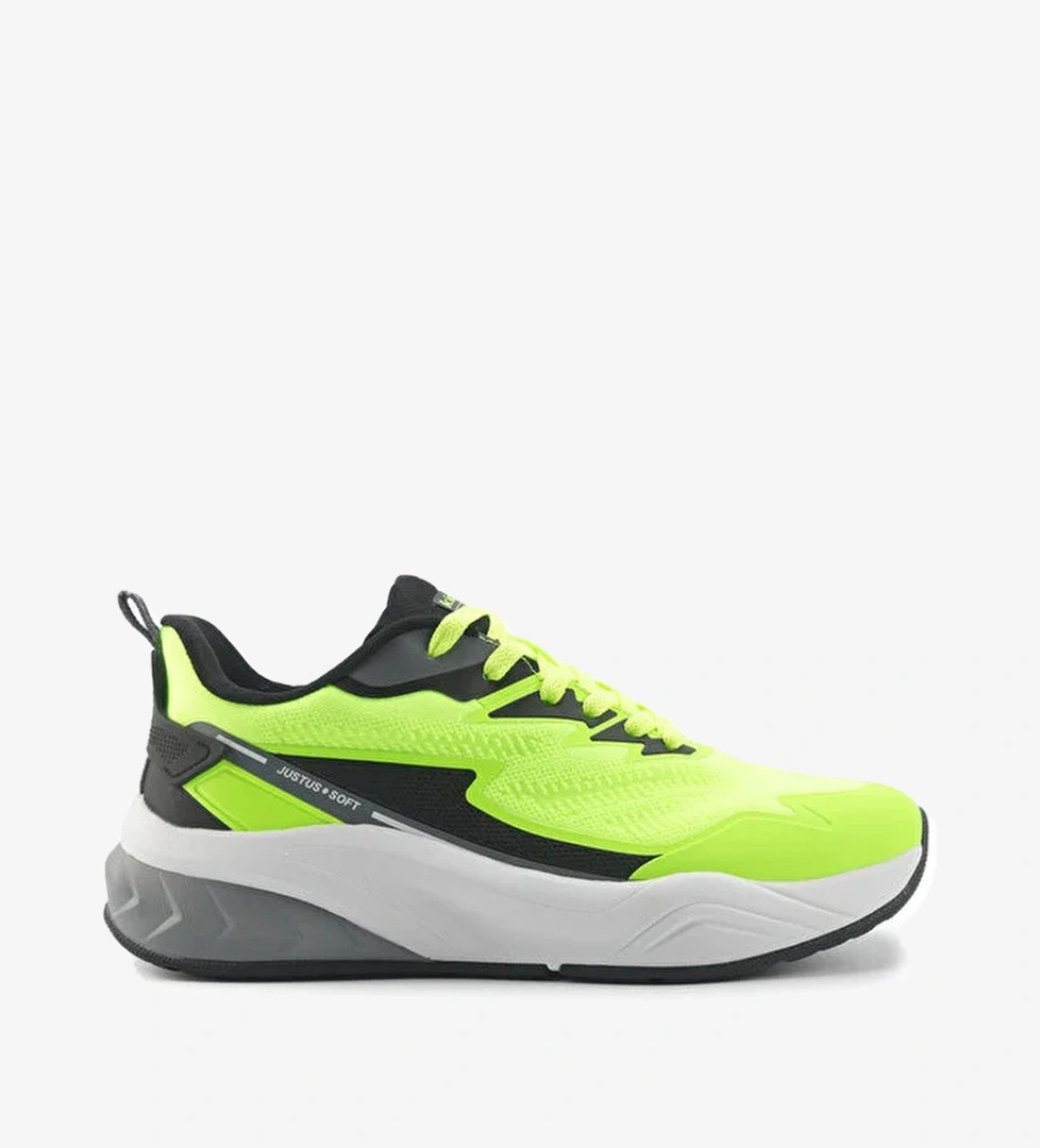 JUSTUS-SOFT TX 5FX Neon Sarı Erkek Sneaker - Görsel 1