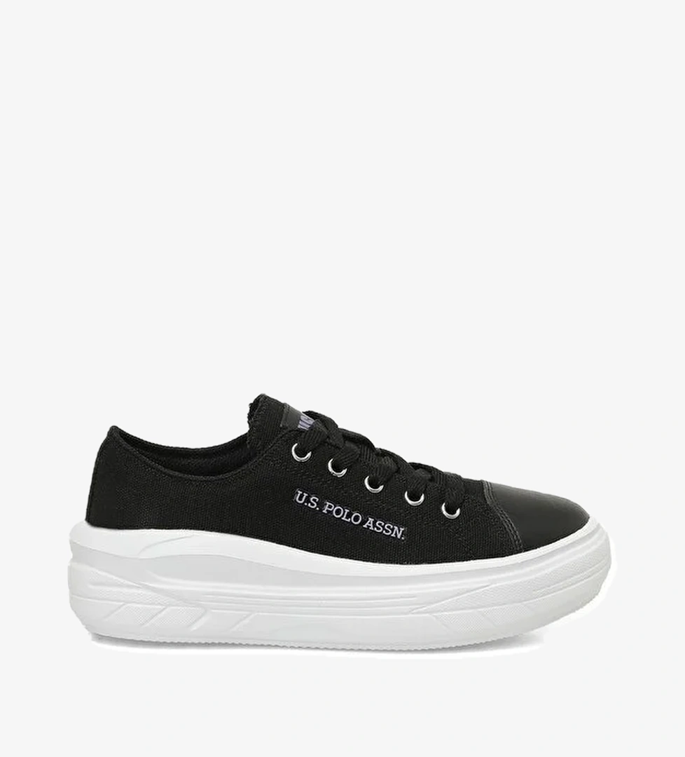 U.s. Polo Assn. U.s. Polo Assn. CLEME TEX JR 5FX Siyah Kız Çocuk Sneaker | Instreet Siyah - 1. görsel