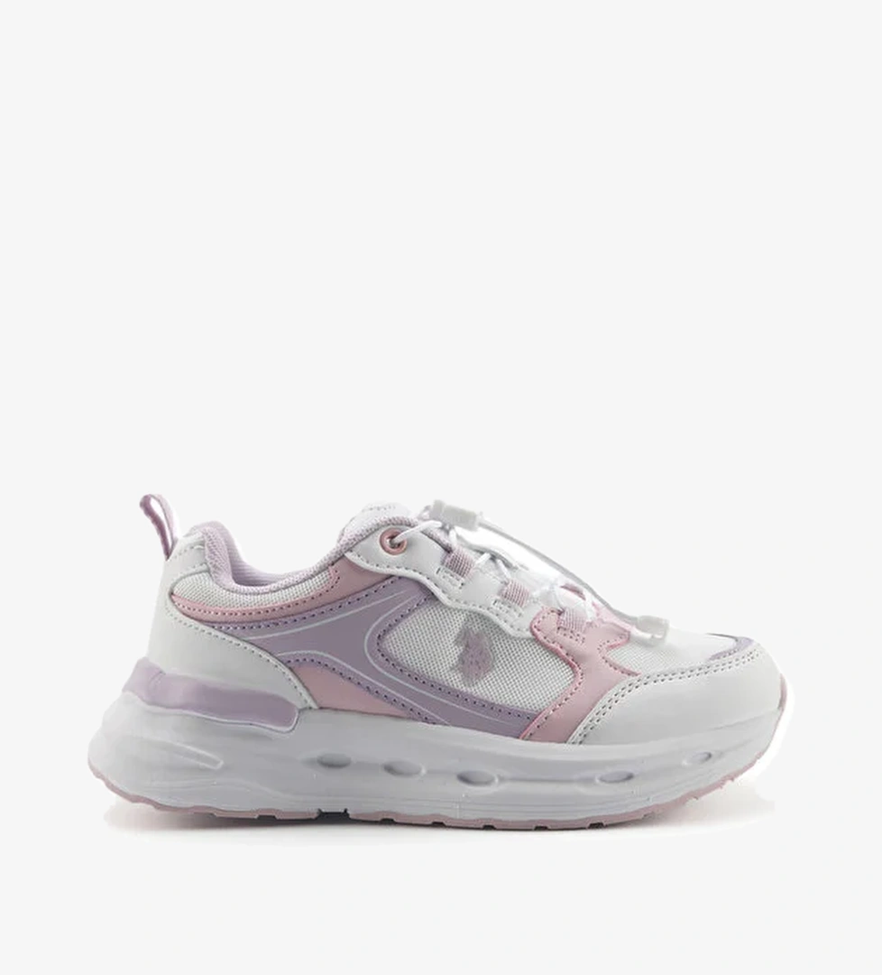 U.s. Polo Assn. U.s. Polo Assn. SANTANA JR 5FX Beyaz Kız Çocuk Spor Ayakkabı Sneaker | Instreet Beyaz - 1. görsel