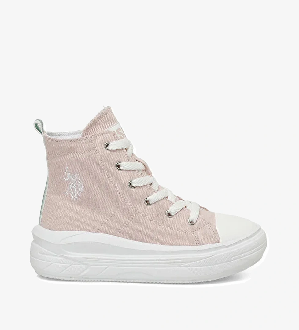 U.s. Polo Assn. U.s. Polo Assn. CLEMENTINETEX JR 5FX Pembe Kız Çocuk High Sneaker | Instreet Pembe - 1. görsel