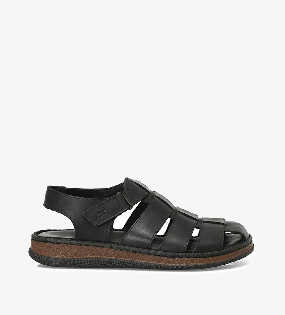 INCI CANDOLA 5FX Siyah Erkek Sandalet - Görsel 1