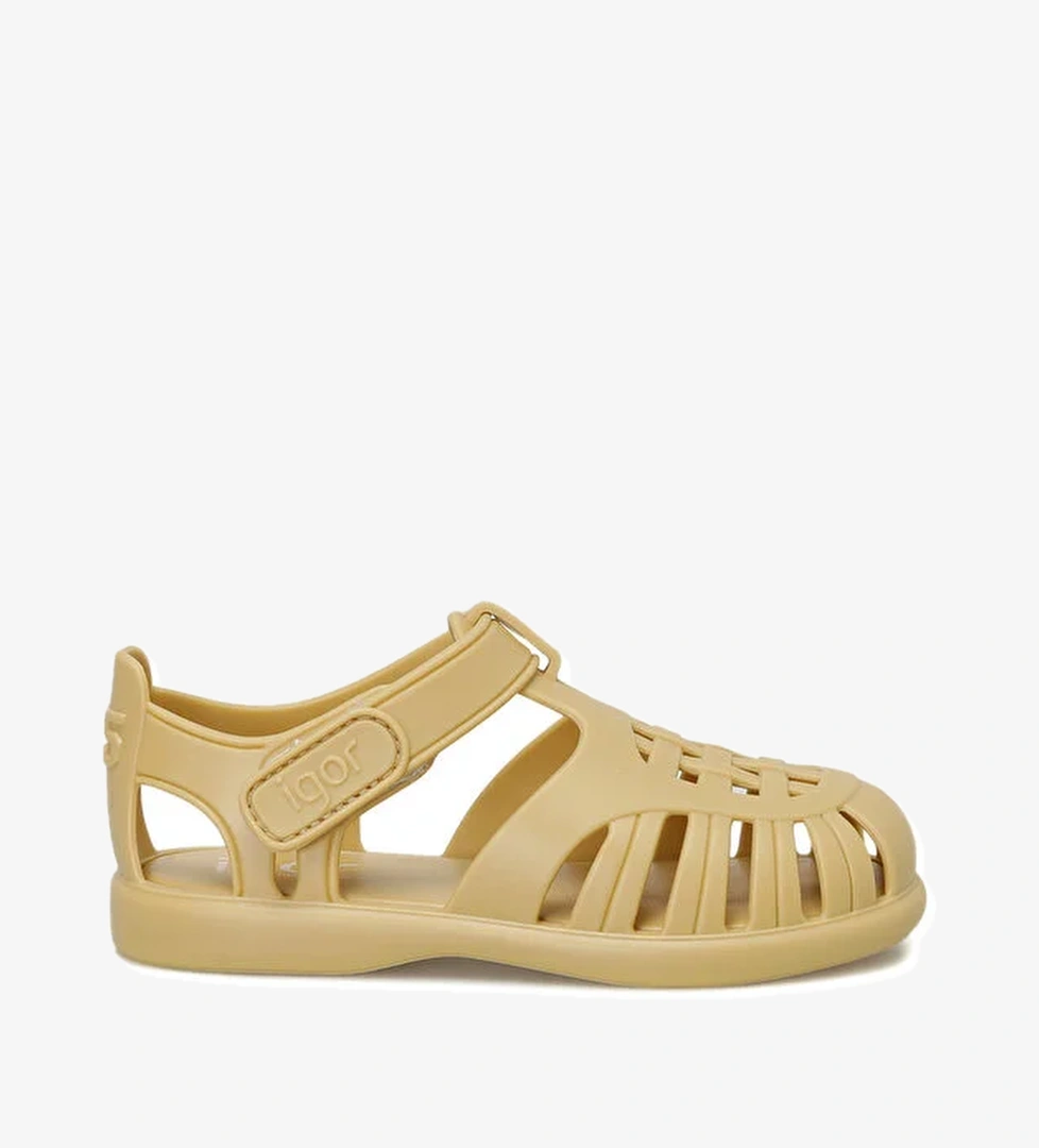 TOBBY SOLID Kahverengi Unisex Çocuk Düz Sandalet