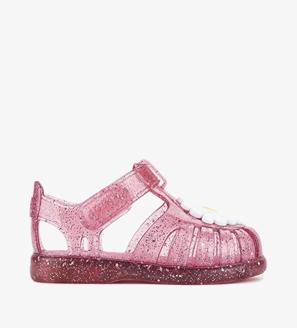 Igor Igor Pembe TOBBY GLOSS FLOR Fuşya Unisex Çocuk Düz Sandalet Instreet'te! Pembe - 1. görsel
