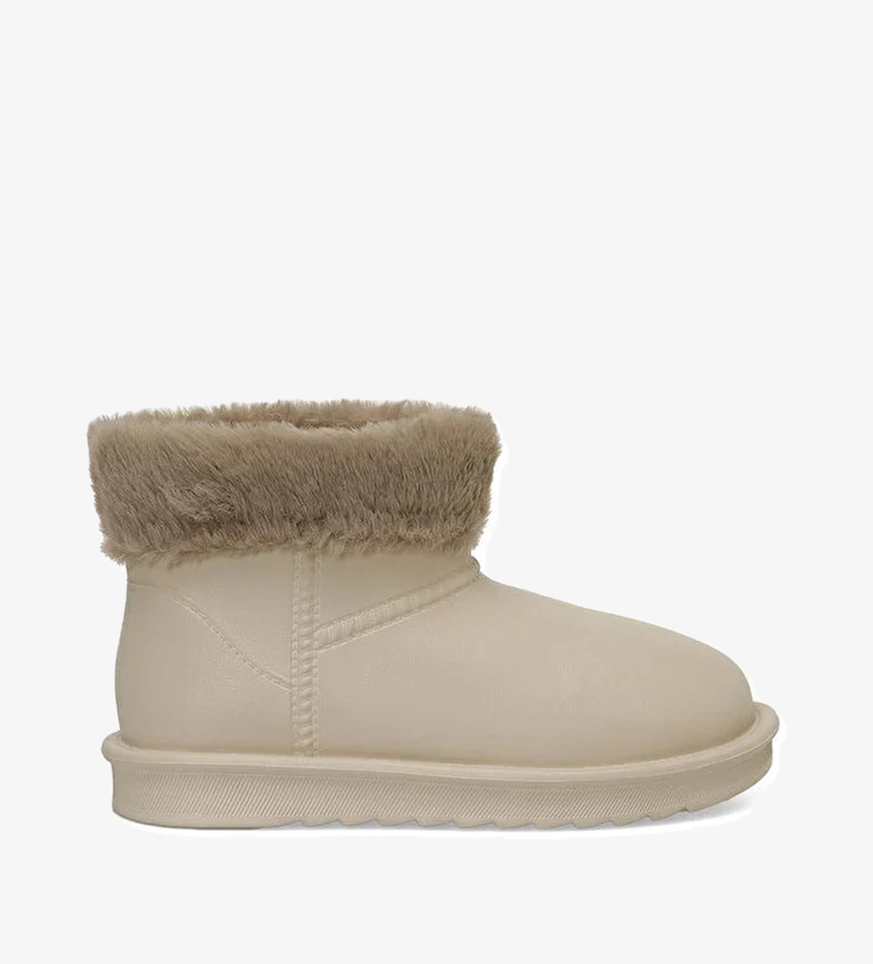 24K-5008 4PR Bej Kadın Yağmur Botu - Görsel 1