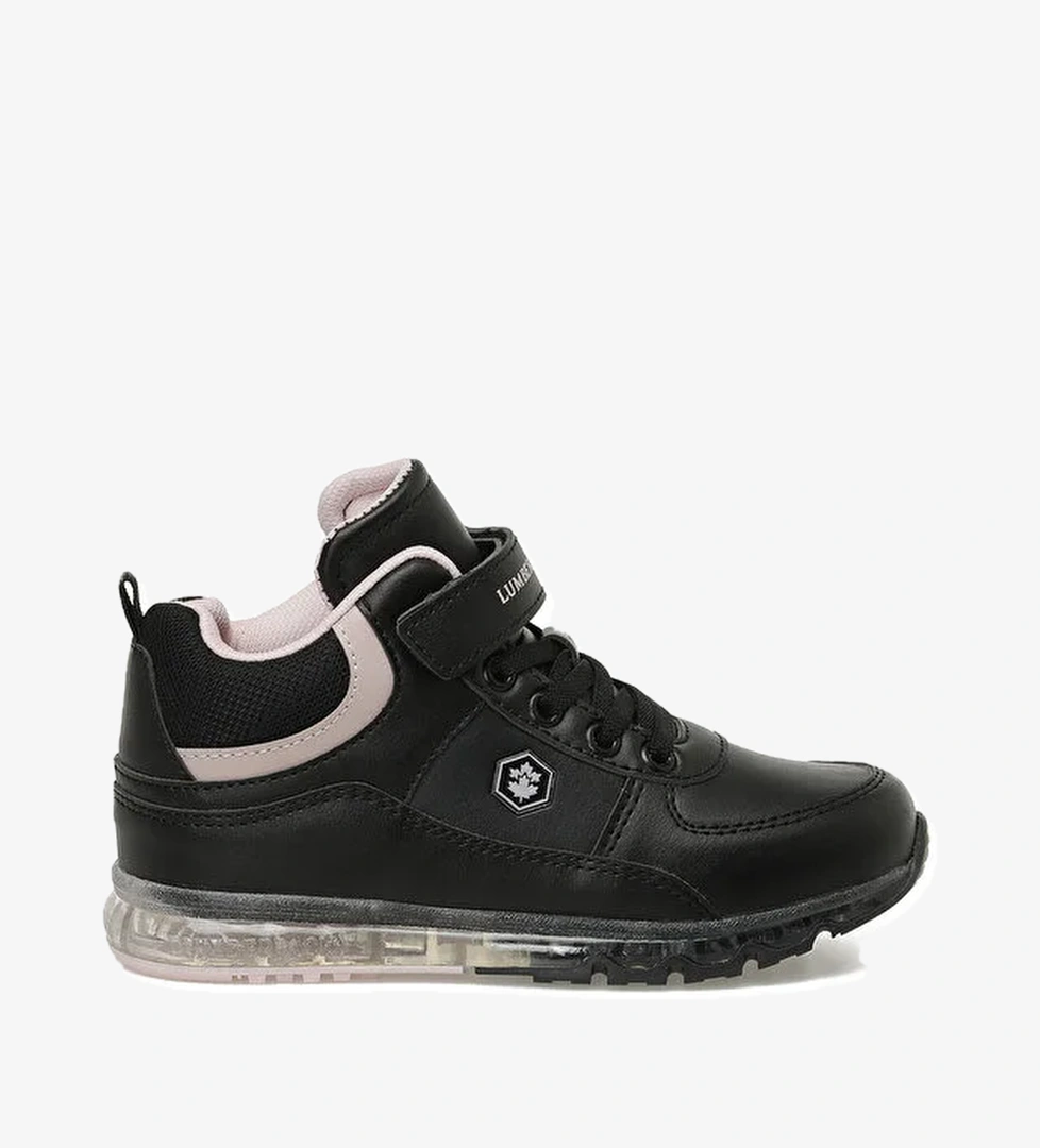 CAP HI 5PR Siyah Kız Çocuk High Sneaker - Görsel 1