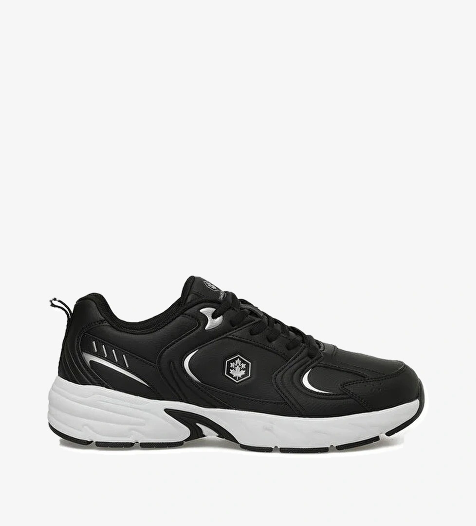 POL PU 5PR Siyah Erkek Sneaker - Görsel 1