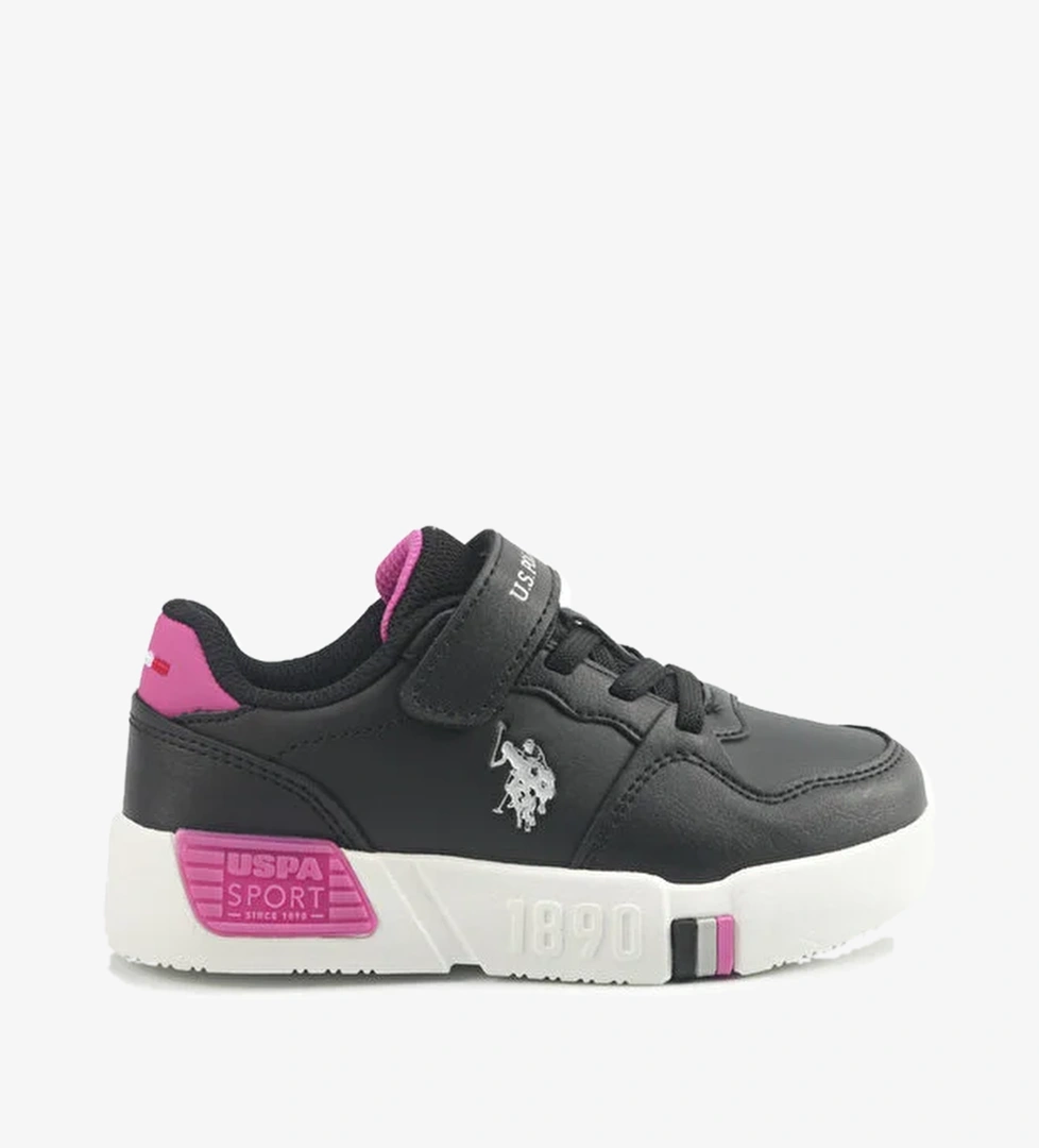 UTTES JR 5PR Siyah Kız Çocuk Sneaker - Görsel 1