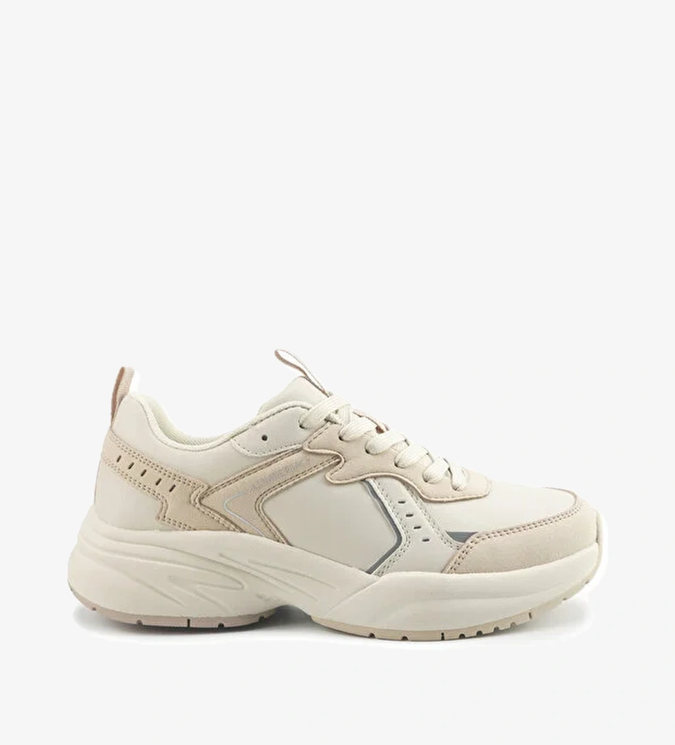 TRINA PU 5PR Bej Kadın Spor Ayakkabı - Görsel 1