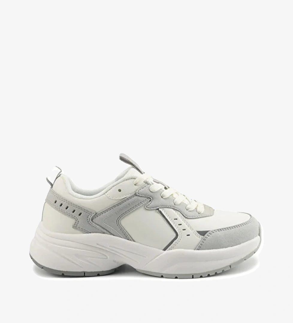 TRINA PU 5PR KIRIK BEYAZ Kadın Spor Ayakkabı