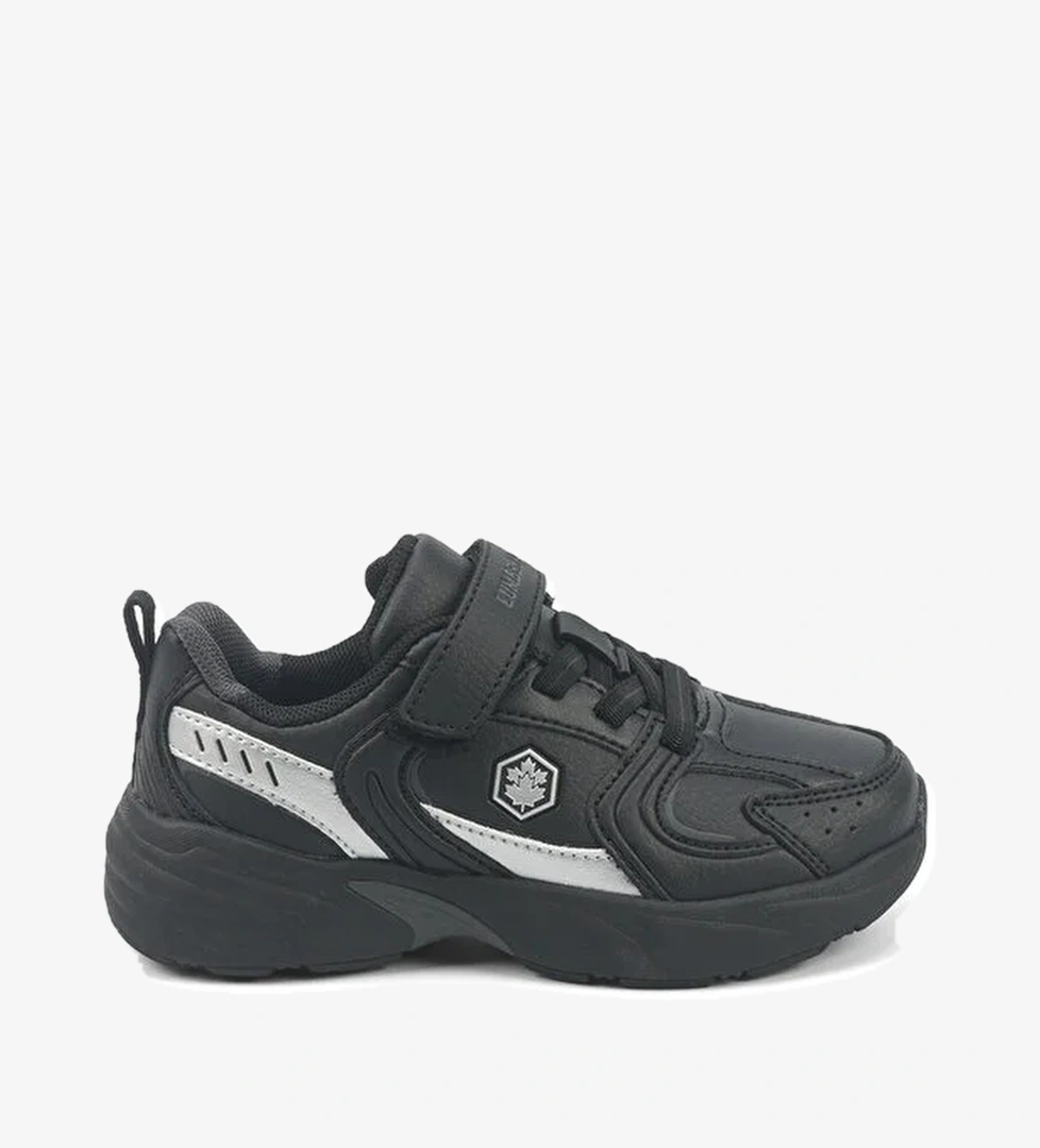 POLITA PU 5PR Siyah Erkek Çocuk Spor Ayakkabı - Görsel 1