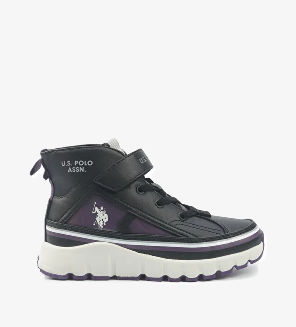 KELTES JR 5PR Siyah Kız Çocuk High Sneaker - Görsel 1