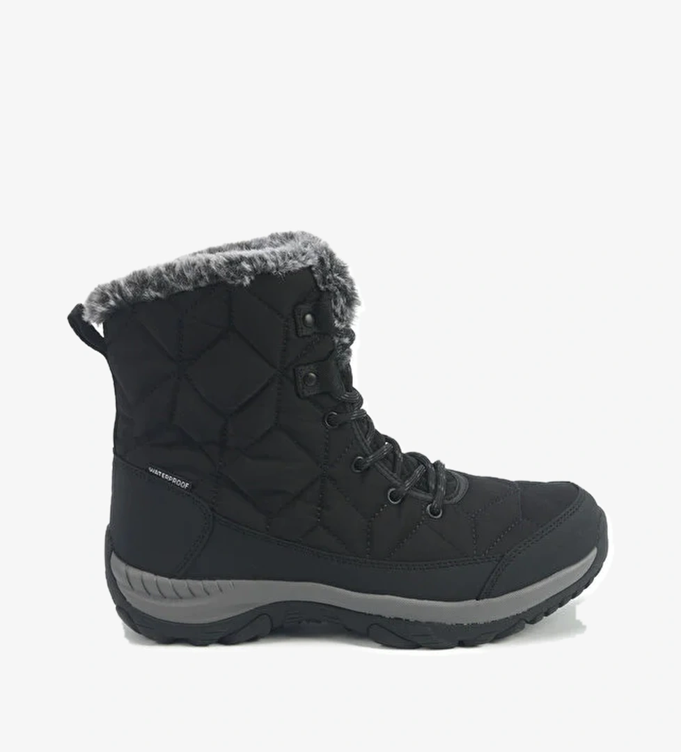 CLAUDIA 5PR Siyah Kadın Kürklü Bot - Görsel 1