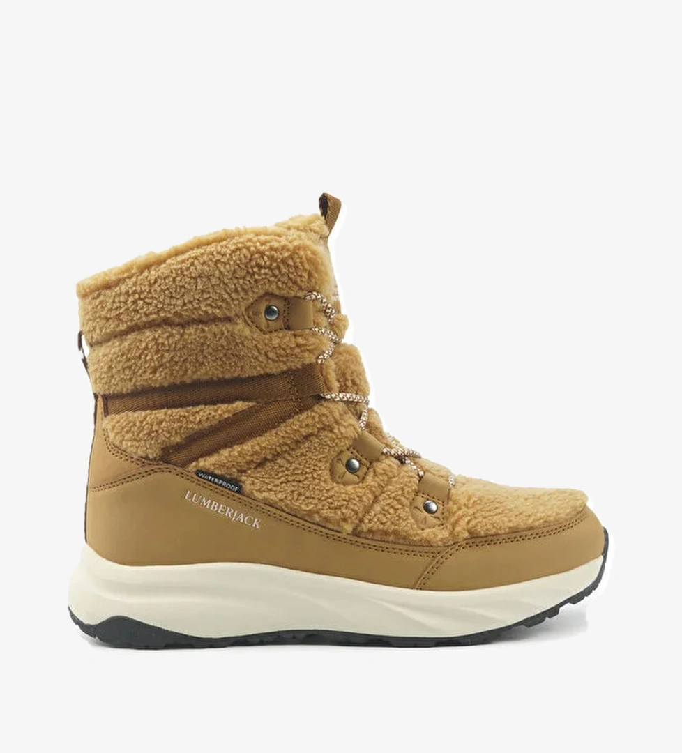 KIWI 5PR Kahverengi Kadın Kürklü Bot - Görsel 1