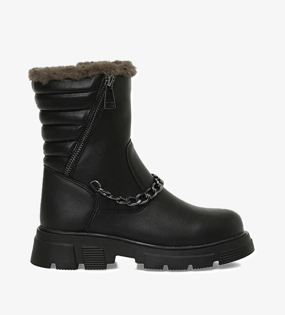 PRAN F 5PR Siyah Kız Çocuk Çizme - Görsel 1