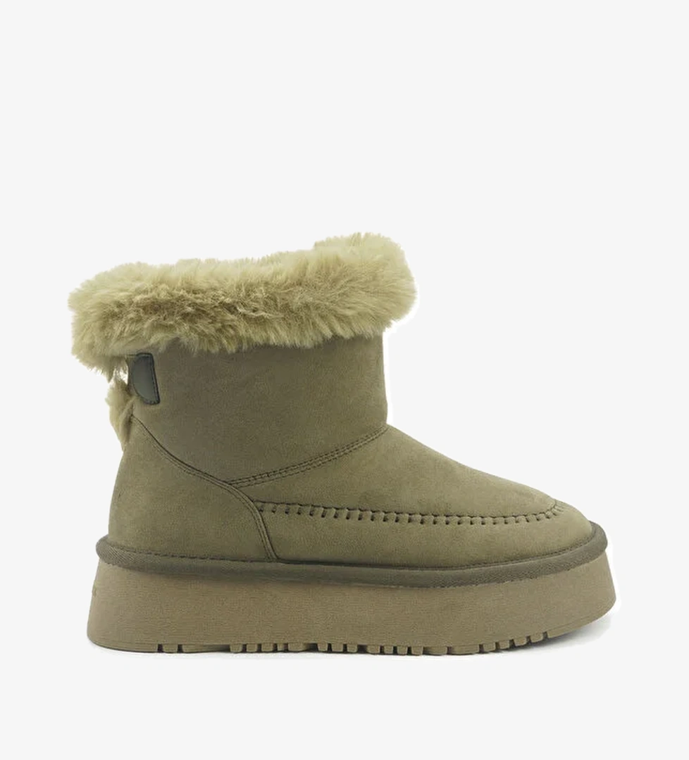 PULINA 5PR Haki Kadın Kar Botu - Görsel 1