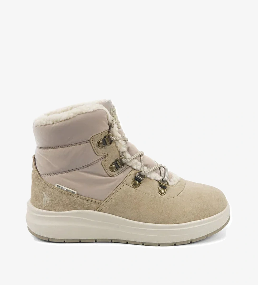 MOMO 5PR Bej Kadın Sneaker Bot - Görsel 1