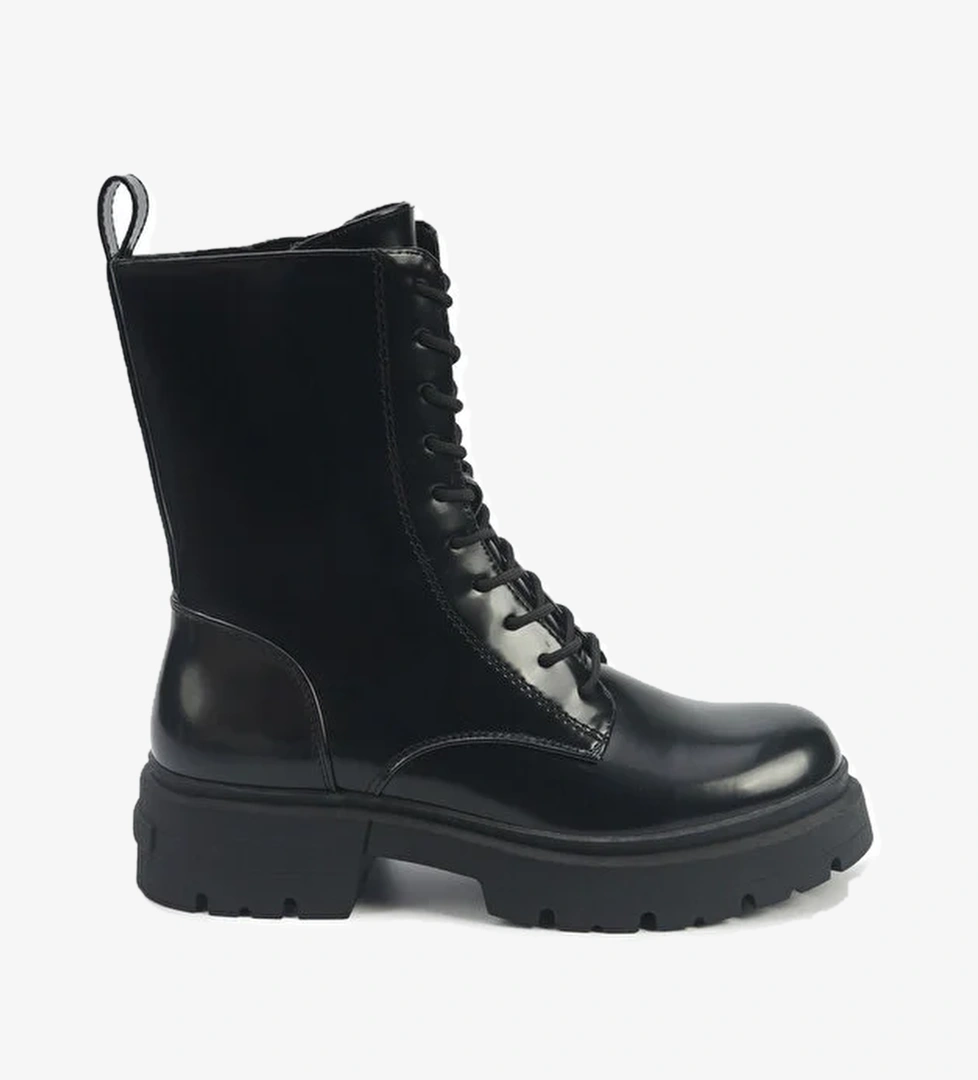 FRANCOIS 5PR Siyah Kadın Biker Bot - Görsel 1