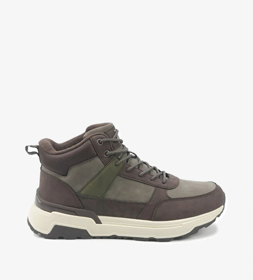 INT1125K057-KRK 5PR Kahverengi Erkek High Sneaker - Görsel 1