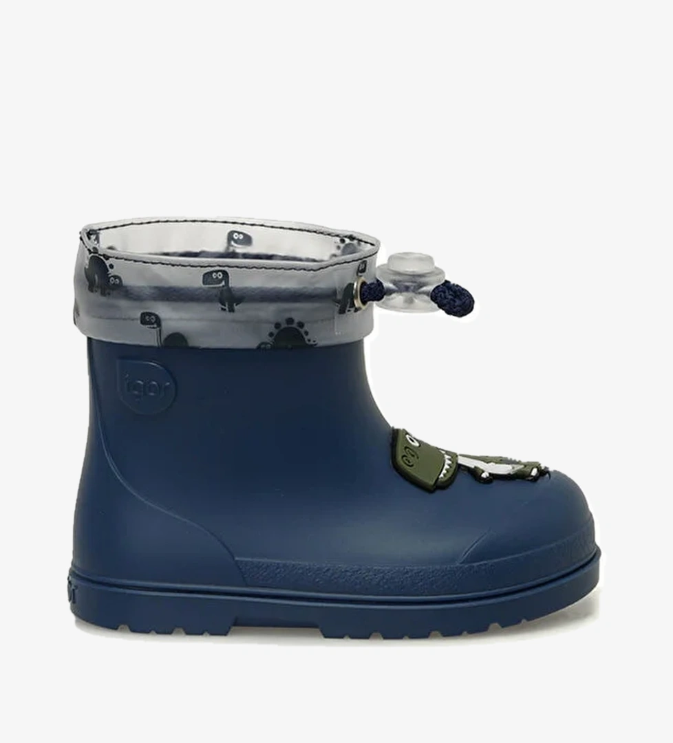 W10323 MENDI DINO Koyu Mavi Erkek Çocuk Yağmur Çizmesi - Görsel 1