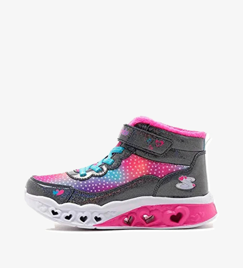 FLUTTER HEART LIGHTS Lacivert Kız Çocuk High Sneaker