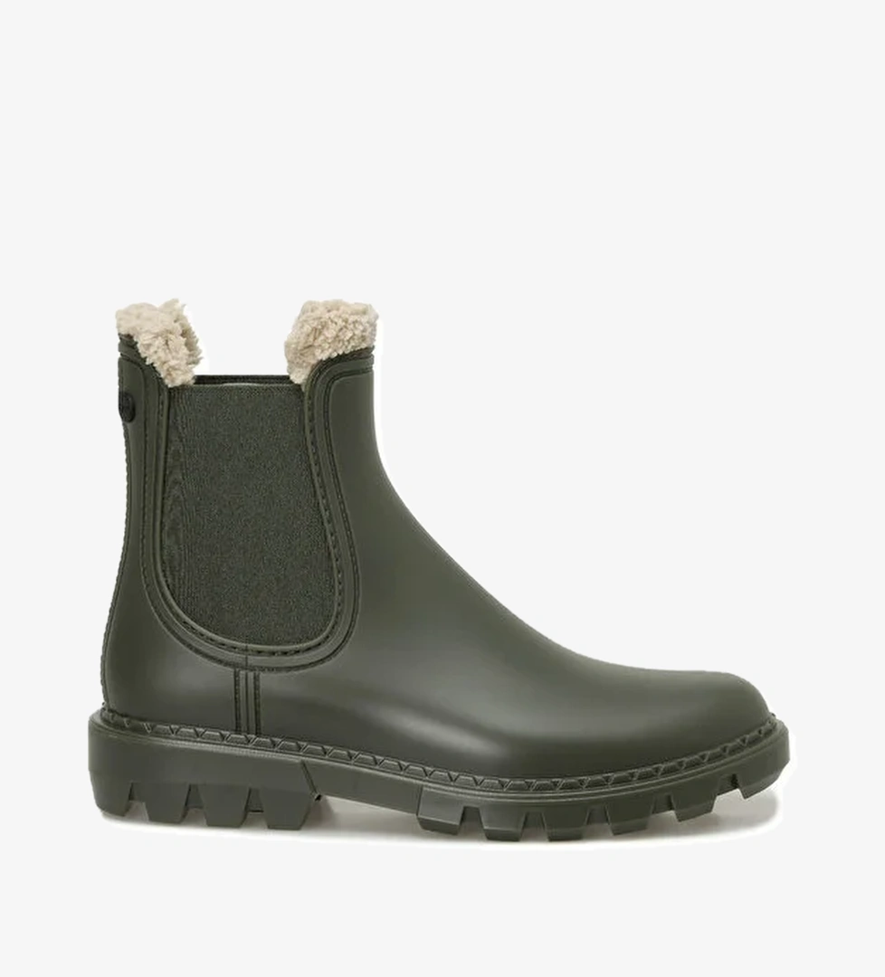 ROCK BORREGUITO Haki Kadın Yağmur Botu - Görsel 1