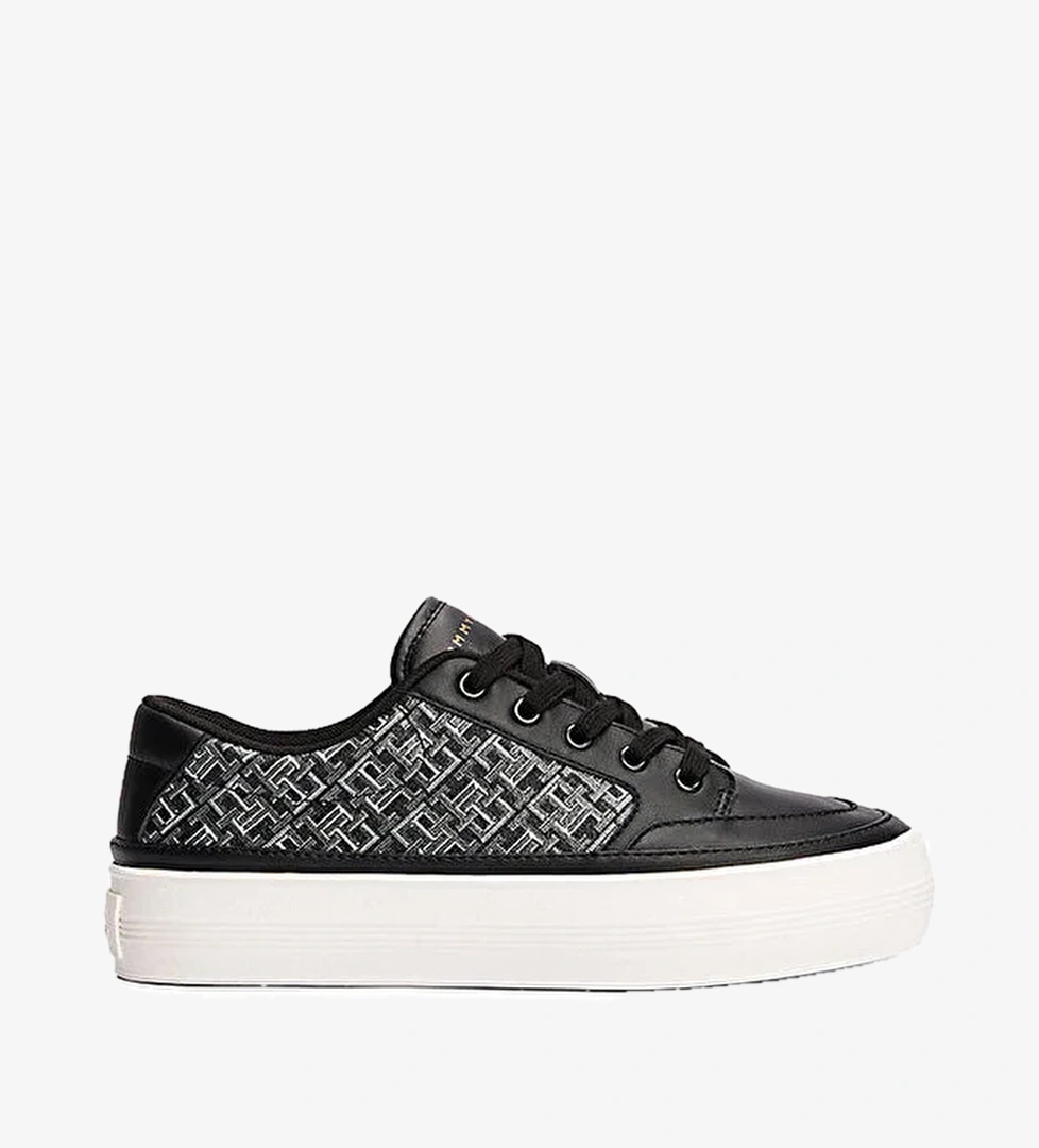 VULC LEATHER SNEAKER MONO Siyah Kadın Sneaker - Görsel 1