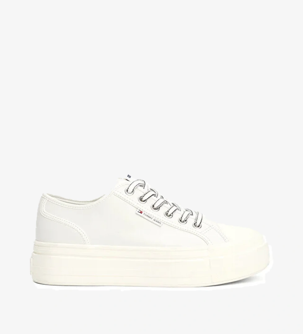 TJW FOXING VULC LC LEATHE KIRIK BEYAZ Kadın Sneaker - Görsel 1