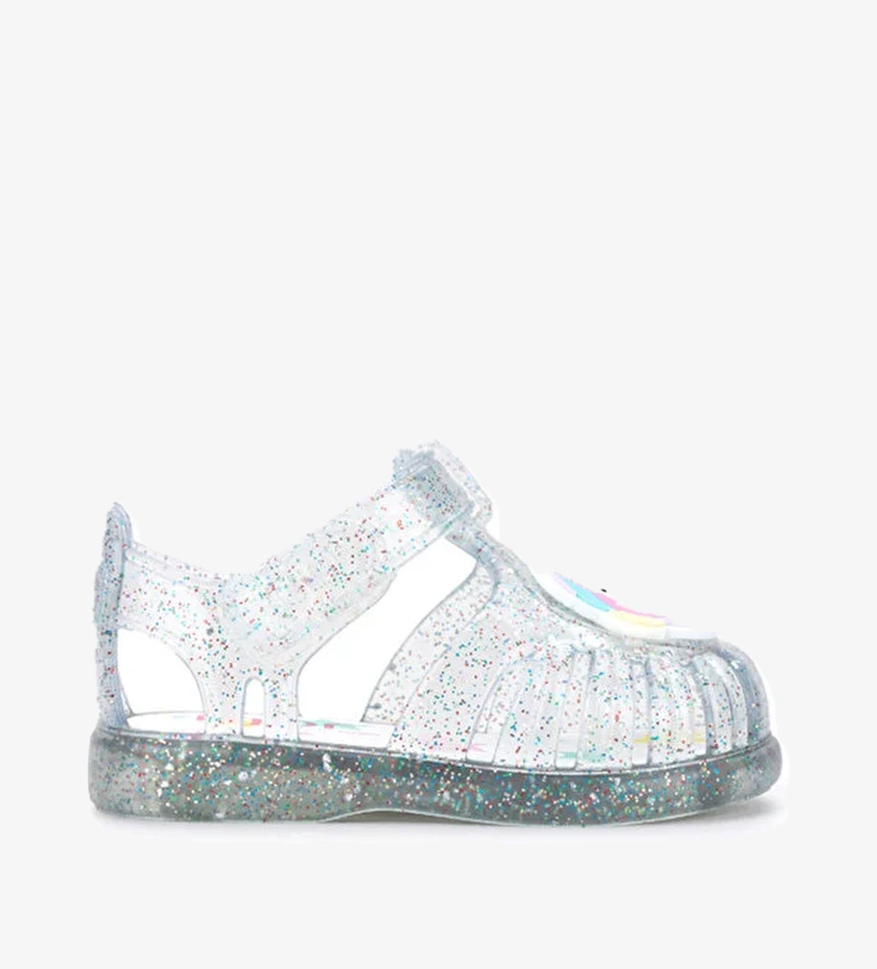 S10341 TOBBY UNICORNIO Beyaz Kız Çocuk Sandalet - Görsel 1