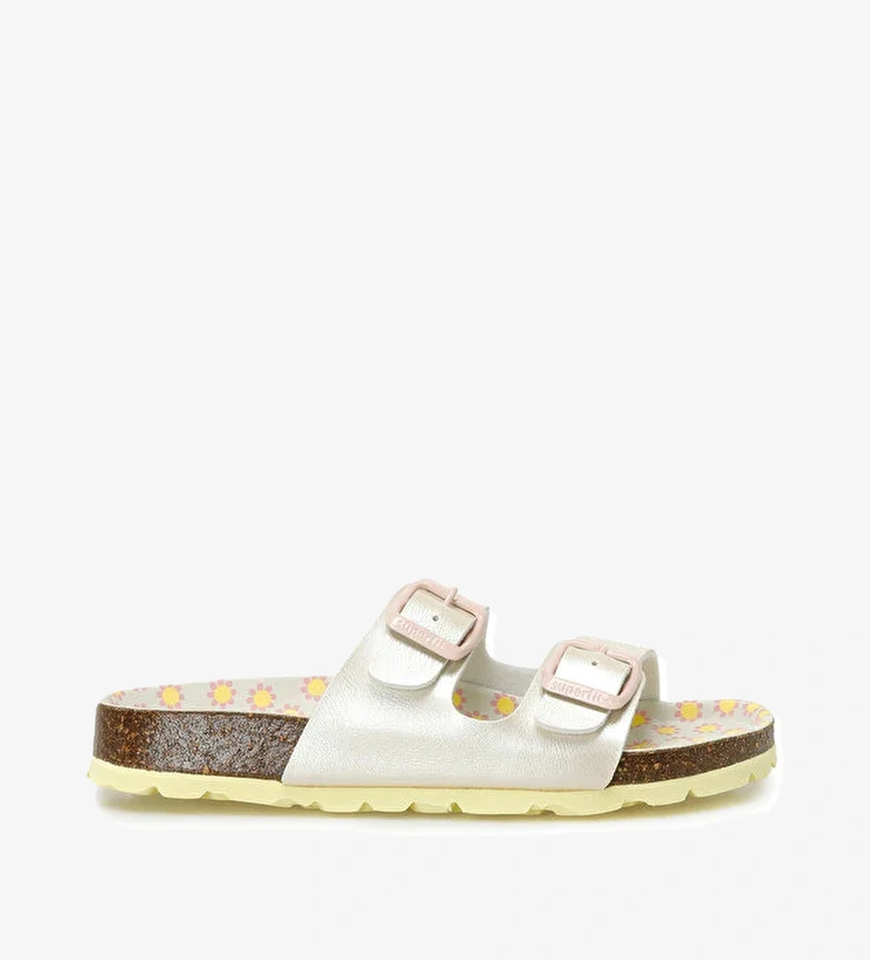 800111-6020-2 Sarı Kız Çocuk Terlik - Görsel 1