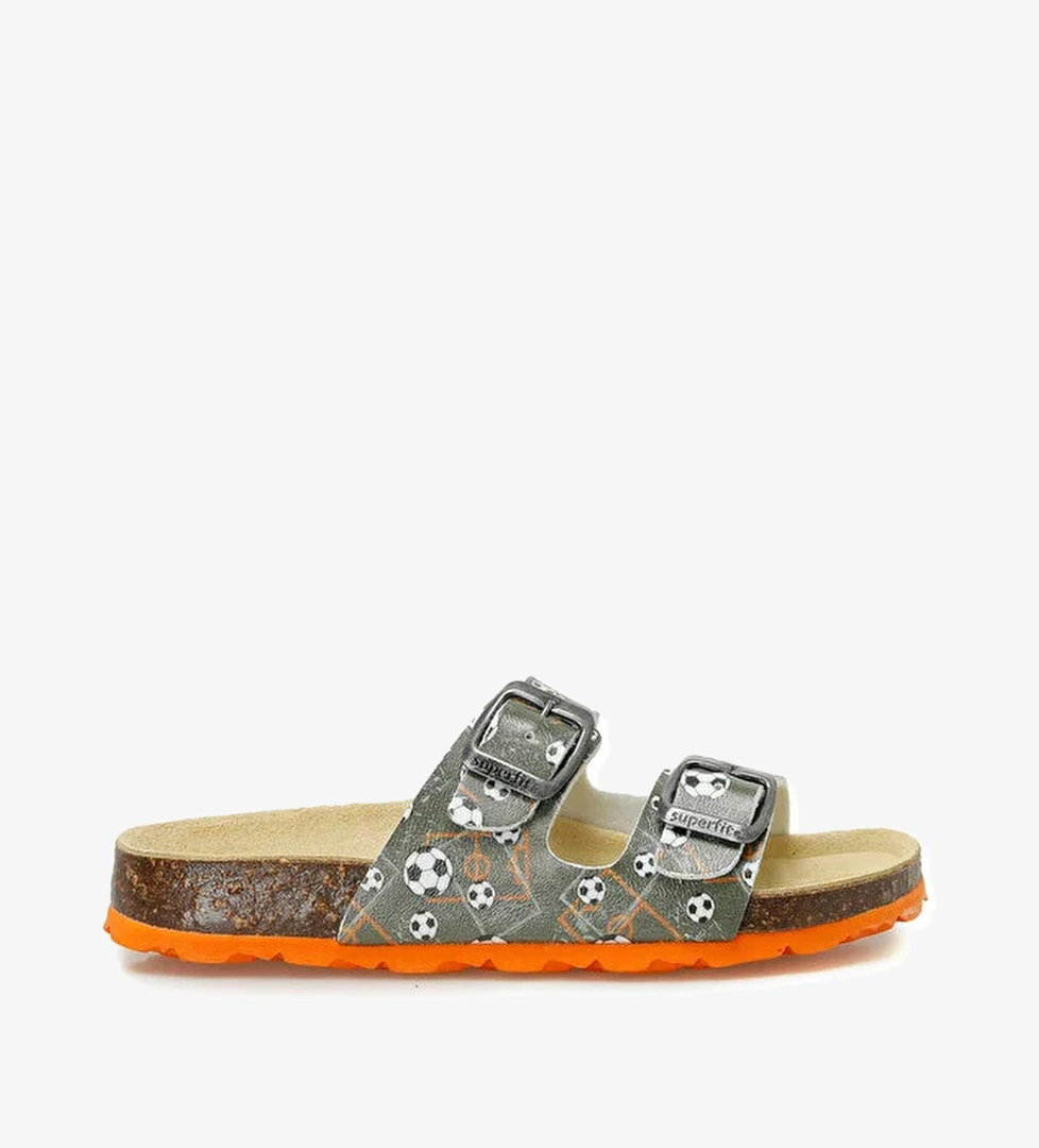 800111-7070-2 Yeşil Erkek Çocuk Terlik - Görsel 1