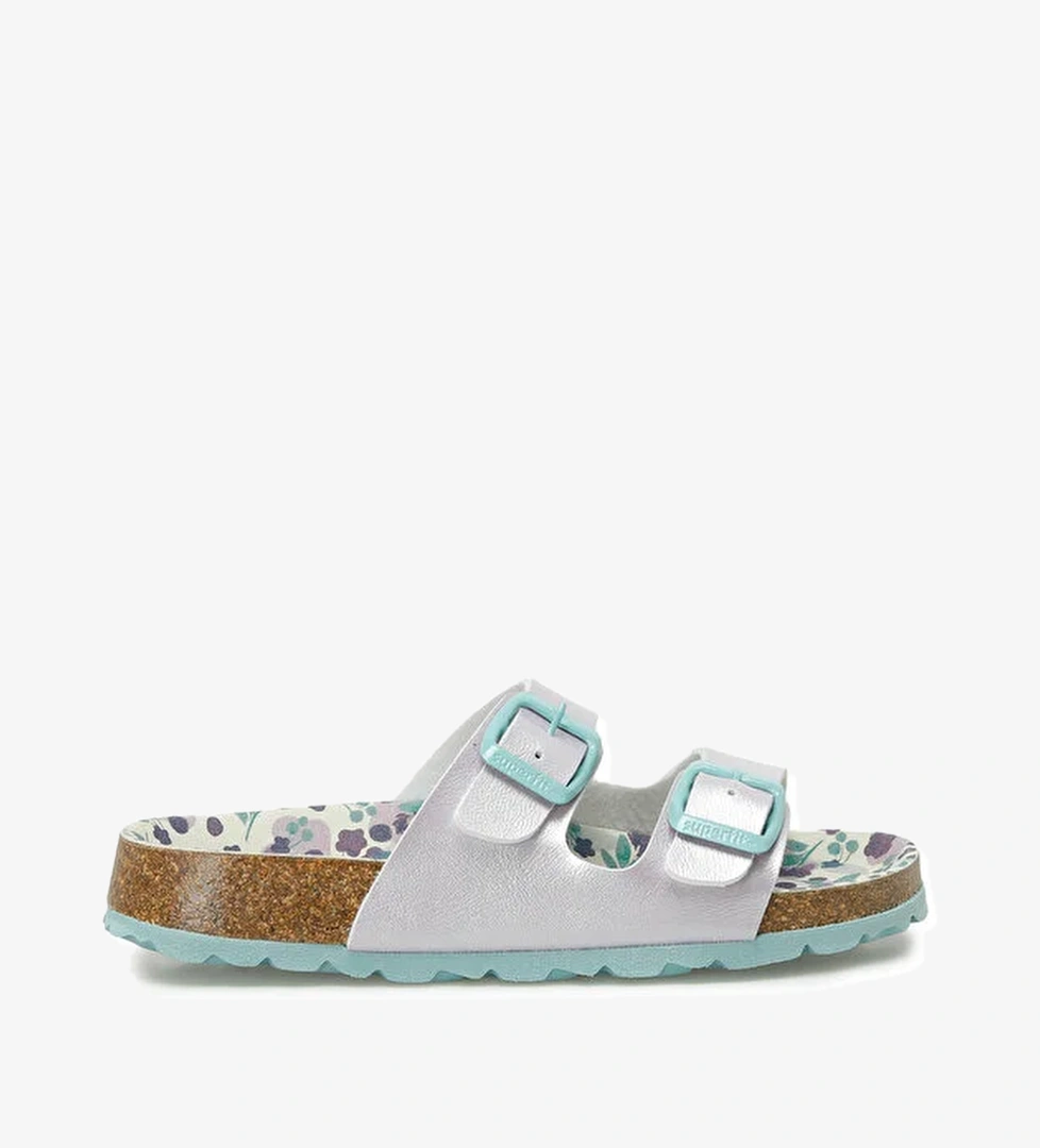 800111-8520-2 Mavi Kız Çocuk Terlik - Görsel 1