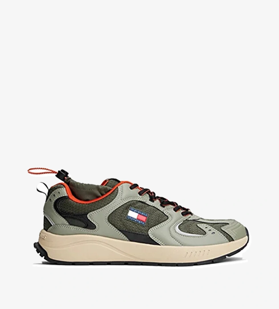 TJM RUNNER MIX MATERIAL Haki Erkek Sneaker