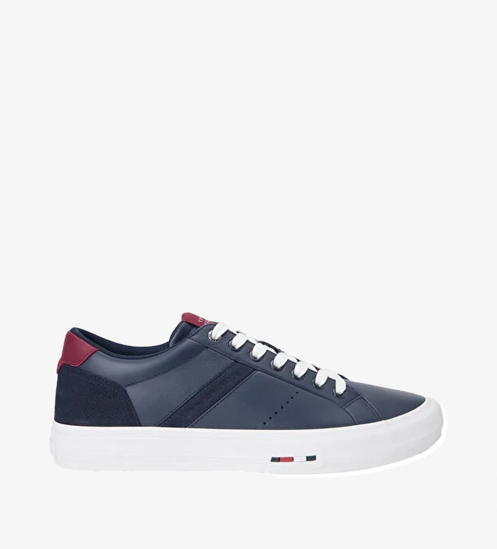 Tommy Hilfiger Tommy Hilfiger Th Hi Vulc Lth Street Lacivert Erkek Sneaker model görseli