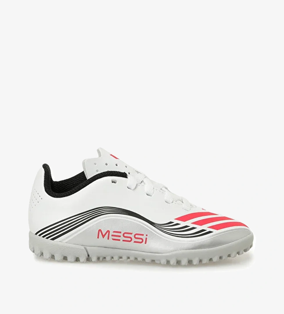 F50 MESSI CLUB TF J Beyaz Erkek Çocuk Krampon