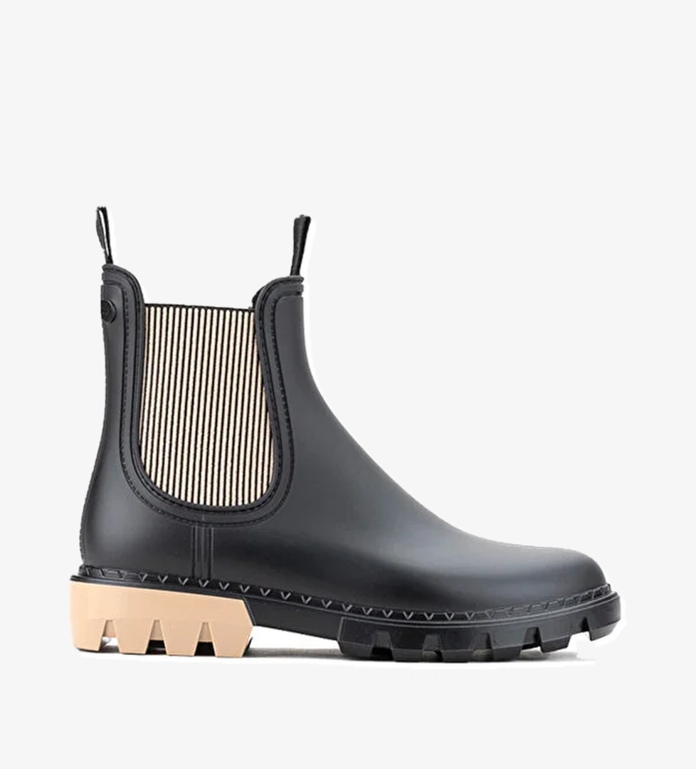 ROCK BICOLOR Bej Kadın Yağmur Botu - Görsel 1