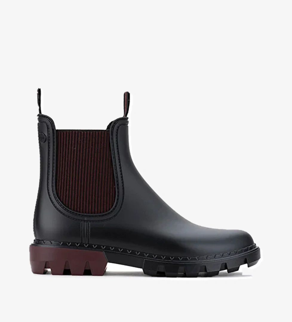 ROCK BICOLOR Bordo Kadın Yağmur Botu - Görsel 1